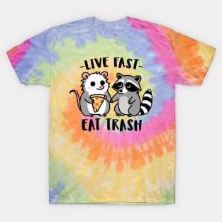 live fast eat trash (chibi) T-Shirt